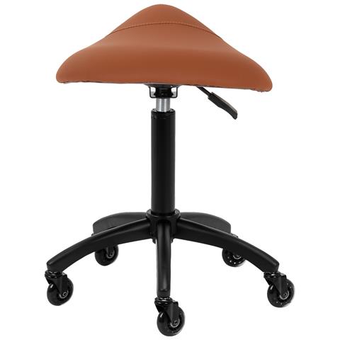 sgabello parrucchiere D032 marrone - Foto 4