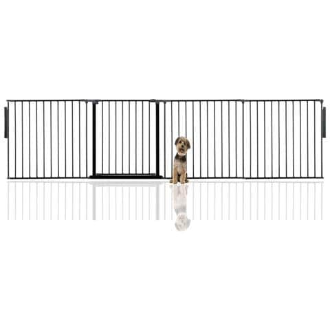 Bettacare Barriera Per Animali Domestici Premium Multipannello, Fino A 298cm Di Larghezza, Nera, 70cm Di Altezza - Foto 1