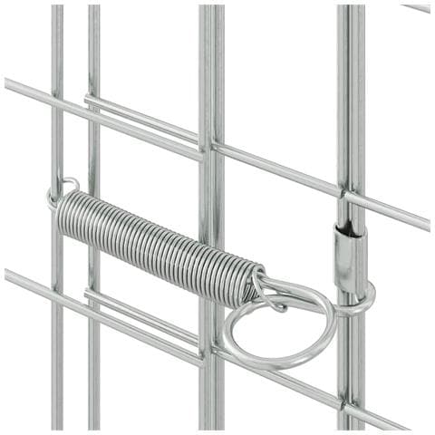 Gabbia per Conigli Argento 300 x 100 x 210 cm Acciaio zincato - Foto 9