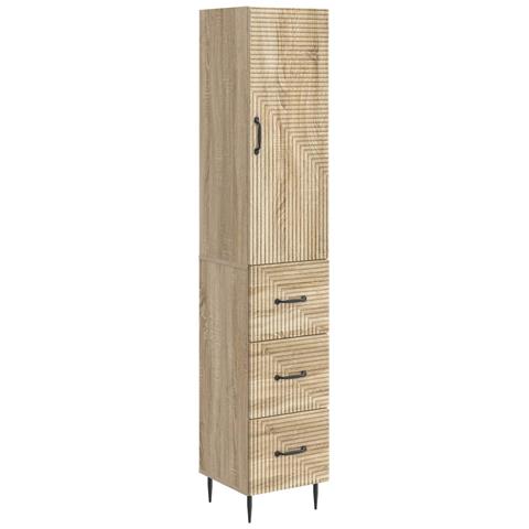 Set di armadi 2 pcs Rovere Sonoma 33 x 34,5 x 90 cm - Foto 1