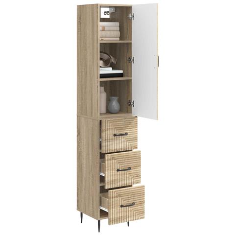 Set di armadi 2 pcs Rovere Sonoma 33 x 34,5 x 90 cm - Foto 2