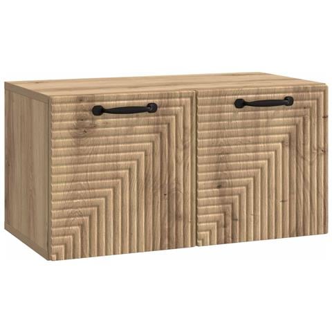 Mobile Porta TV da Muro Rovere Artigianale 59,5 x 31 x 30 cm - Foto 1