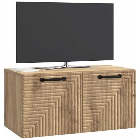 Mobile Porta TV da Muro Rovere Artigianale 59,5 x 31 x 30 cm - Foto 2