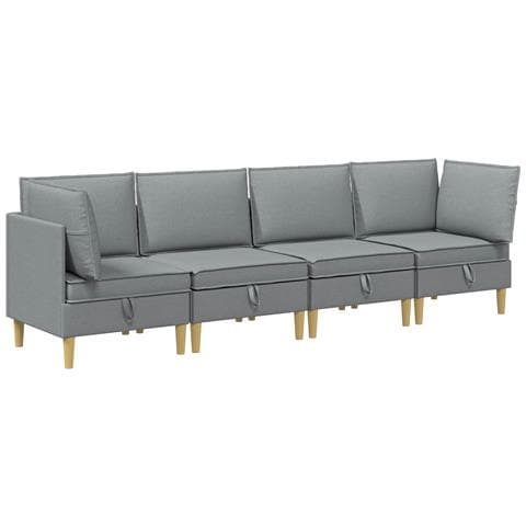 Set di divani modulari con spazio di archiviazione 4 pcs - Foto 1