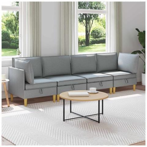 Set di divani modulari con spazio di archiviazione 4 pcs - Foto 2