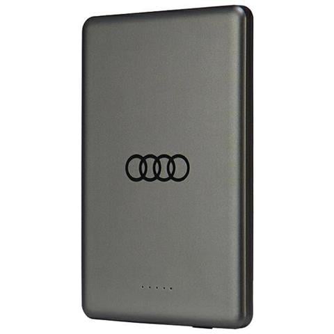 Powerbank Audi Grande Logo Magsafe Induzione 15 W 5000 Mah - Grigio - Foto 6