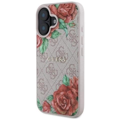 Indovina Custodia Rosa Per Iphone 16 6.1 Con Motivo Floreale, Magsafe - Foto 2