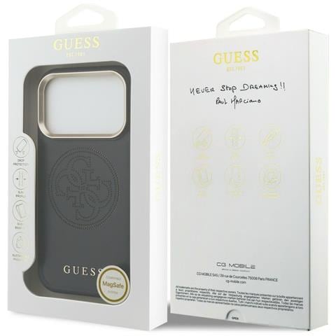 Custodia Nera Per Telefono, Compatibile Con Iphone 17 Pro Max Guess - Foto 1