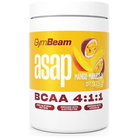 Bevanda sportiva ASAP BCAA con elettroliti 375 g Mango - Maracuja - Foto 1