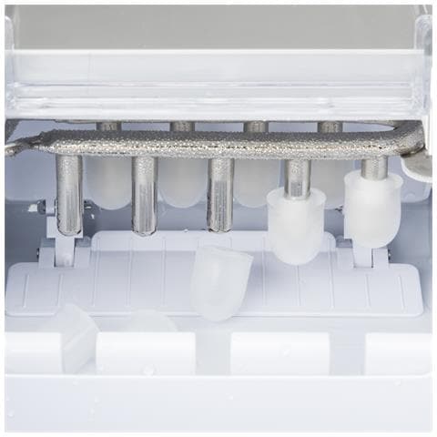 Macchina del ghiaccio KB14, 12 Kg24h, 2 formati di cubetti, automatico, compatto, silenzioso, serbatoio 2,1 l, cubetti pronti in 6-8 min - Foto 6