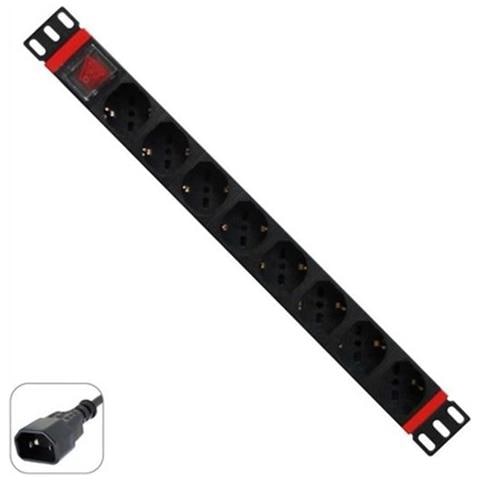 Multipresa Rack 19" 8 X Ita / Schuko Spina C14 (vde) - Foto 3