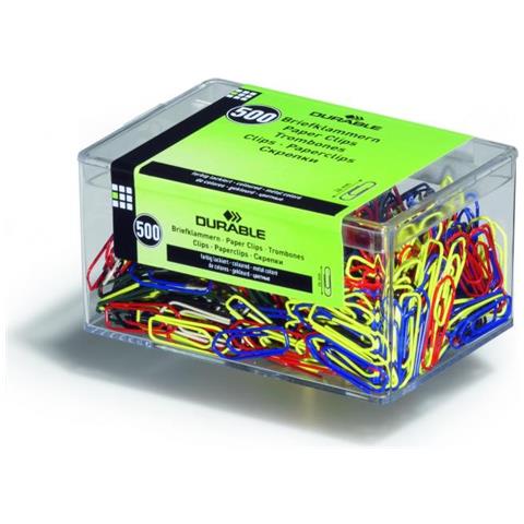 Fermagli 26 Mm Colorati Punta Triangolare Assortiti Conf. Da 500 Pz. - Foto 1