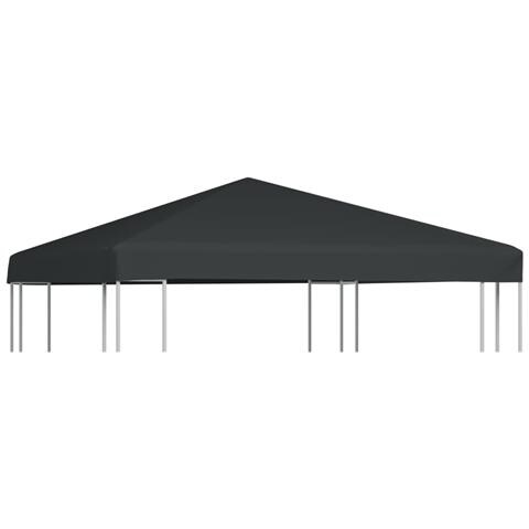 Copertura Superiore Per Gazebo 310 G / m² 3x3 M Grigio - Foto 1
