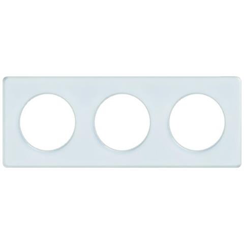 Sc5s52c806r Placca 3 Posti Odace Touch Bianco Con Bordino Colore: Traslucido - Foto 1