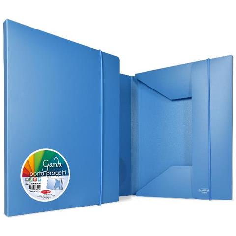 ver Garda 3l Cartellina 3 Lembi In Pp Con Elastico 260x350 Mm Azzurro - Foto 1