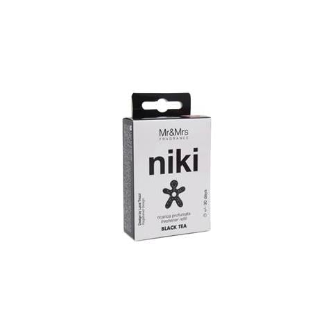 Niki Ricarica Deodorante Per Auto Jrnikibx002v00 Ricarica Per Profumo Per Auto, Tè Nero, Nero - Foto 2