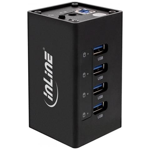 35395A, USB 3.0 (3.1 Gen 1) Type-A, USB 3.0 (3.1 Gen 1) Type-B, 5 - 40 °C, Nero, Alluminio - Foto 1