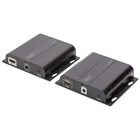 Professional DS 55122 4 K HDMI Extender Set tramite IP via cavo di rete (Cat 5/5E / 6/7), 4 K2 K / 30hz, Nero - Foto 1