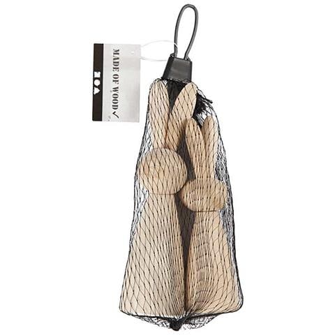 2 Conigli Di Legno Da Decorare - 12 E 14 Cm - Foto 1