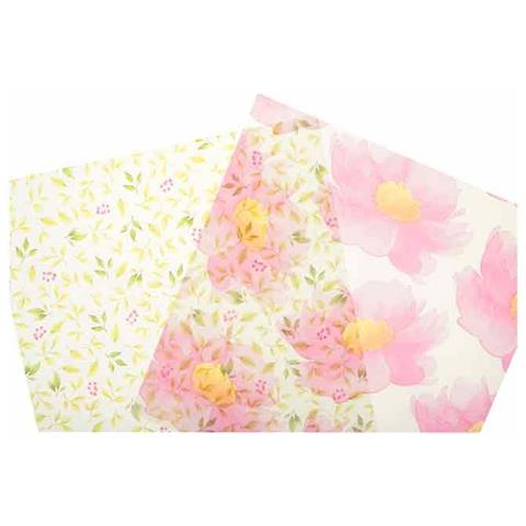 Foglie A 4 Strati - Grandi Fiori Rosa - Foto 1