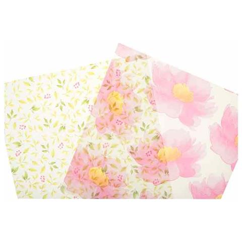 Foglie A 4 Strati - Grandi Fiori Rosa - Foto 2