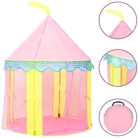Tenda Da Gioco Per Bambini Rosa 100x100x127 Cm - Foto 1