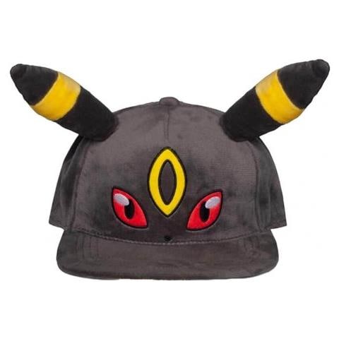 Pokémon Umbreon Plush Snapback - Cappello Con Visiera Morbido Umbreon - - Foto 1