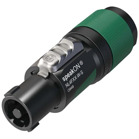 Connettore A 4 Poli Per Cavi Speakon Da 6 A 12 Mm Con Terminale A Vite, Nero / Verde - Foto 4