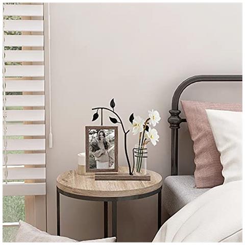 Affuly Cornice Per Foto 4x6 Cornici Rustiche Per Famiglie Con Vaso In Vetro Per Fiori Di Piante, Cornice Galleggiante Con Doppio Vetro Per Foto 4 Per 6 Espositore Da Tavolo Anniversario Matrimonio Regali Di Compleanno - Foto 3
