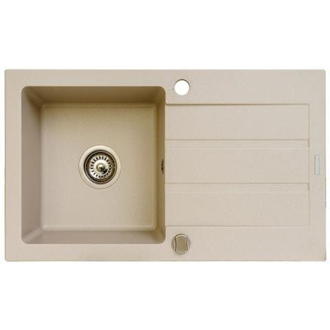 Lavello A Una Vasca 76 X 44 Cm Beige - Foto 1