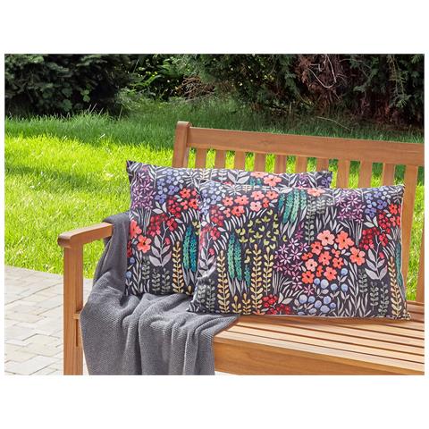 Set Di 2 Cuscini Da Esterno Multicolore 40 X 60 Cm Castelaro - Foto 1