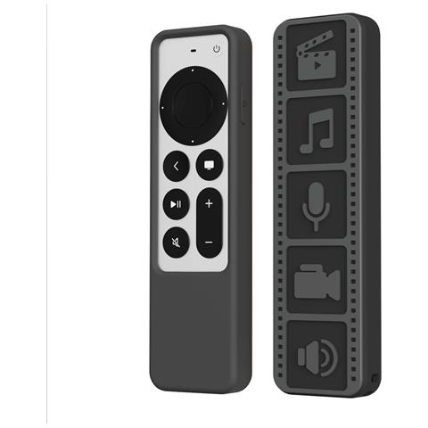 Custodia Protettiva In Silicone Per Telecomando Apple Tv 4k Black - Foto 1