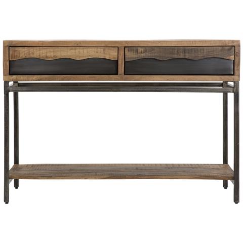 Tavolo Consolle Mf602 - Marrone - Legno - 118x40x80 Cm - Foto 2