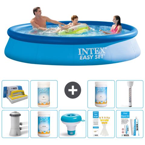 Piscina Fuori Terra - In Giro - 366x76 Cm - Blu - Include Accessori Coordinati - Foto 1