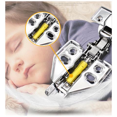 Cerniere Con Chiusura Ammortizzata Cerniere Ad Incasso Confezione Da 2 Silver  208 - Foto 2