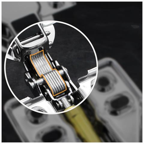 Cerniere Con Chiusura Ammortizzata Cerniere Ad Incasso Confezione Da 2 Silver  208 - Foto 5