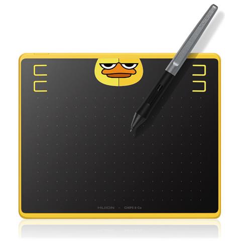 HS64 Special Edition Graphics Pen Tablet tavoletta grafica Nero, Giallo 5080 lpi (linee per pollice) 160 x 102 mm USB - Foto 1