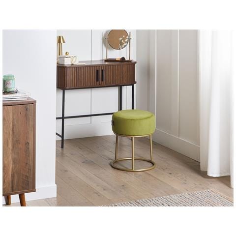 Sgabello Delco Velluto Verde Lime - Foto 1