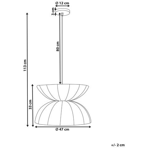 Lampadario Debons Finta Seta Bianco - Foto 7