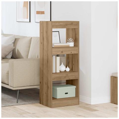 Armadio per Libri rovere artigianale 40 x 30 x 103 cm - Foto 2