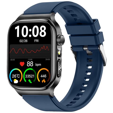 Smartwatch Amoled Ad Alta Risoluzione Da 2,04 Pollici Con Monitoraggio Della Salute Blue - Foto 2