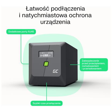 gruppo di continuità (UPS) A linea interattiva 0,85 kVA 480 W 2 presa (e) AC - Foto 2
