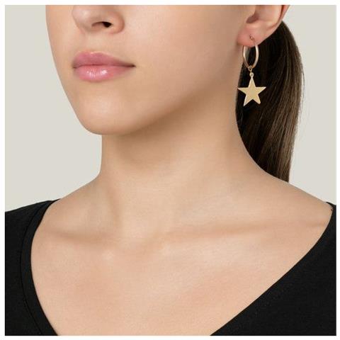 Orecchino A Cerchio E Pendente A Stella In Oro - Foto 2
