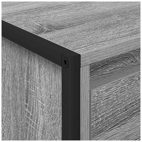 Tavolino da salotto con cassetto Grigio Sonoma 100 x 46 x 40 cm - Foto 9