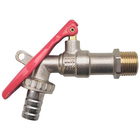 Rubinetto Da Giardino 1/2 Pollice Ottone Con Leva Bloccabile - Foto 1