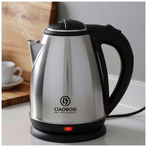 Bollitore Elettrico 2l 1500w In Acciaio Inossidabile Con Spegnimento Automatico - Foto 2