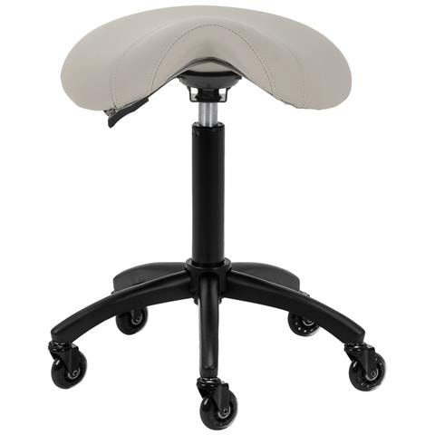 sgabello parrucchiere D032 grigio-beige - Foto 2