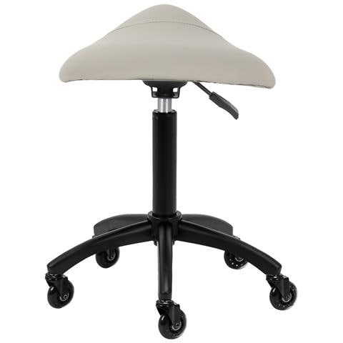 sgabello parrucchiere D032 grigio-beige - Foto 4