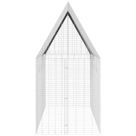 Gabbia per Conigli Argento 400 x 100 x 210 cm Acciaio zincato - Foto 9