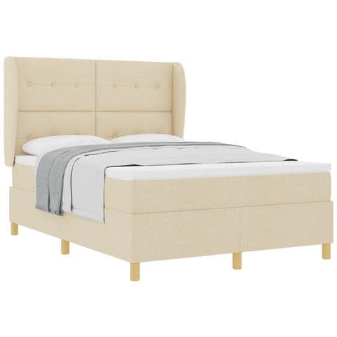 Letto con molle e materasso Grigio Scuro 90x190 cm Tessuto - Foto 1